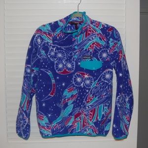 Women S Patagonia Snap-T Pullover Owl Print